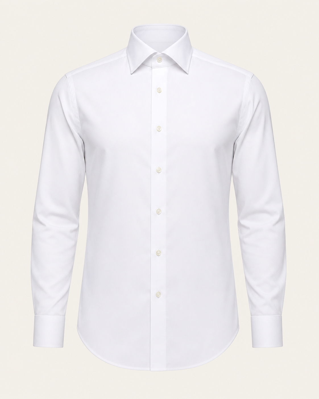 Camicia bianca con collo italiano