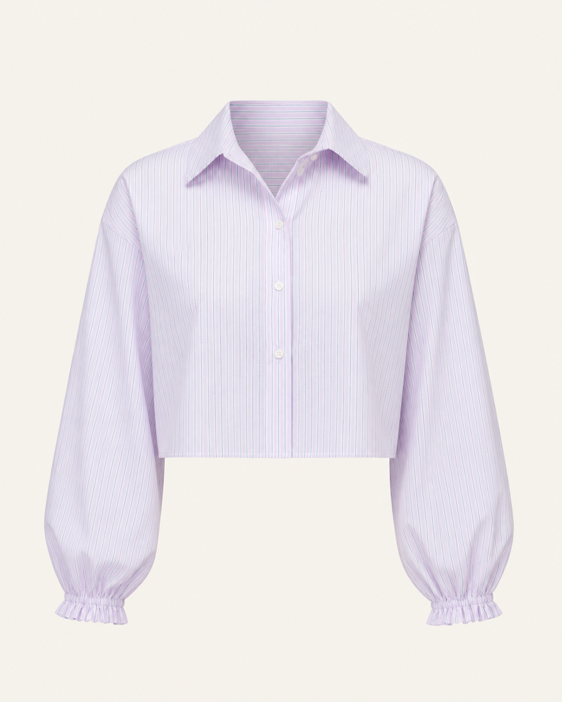 Camicia donna CROP su fondo avorio